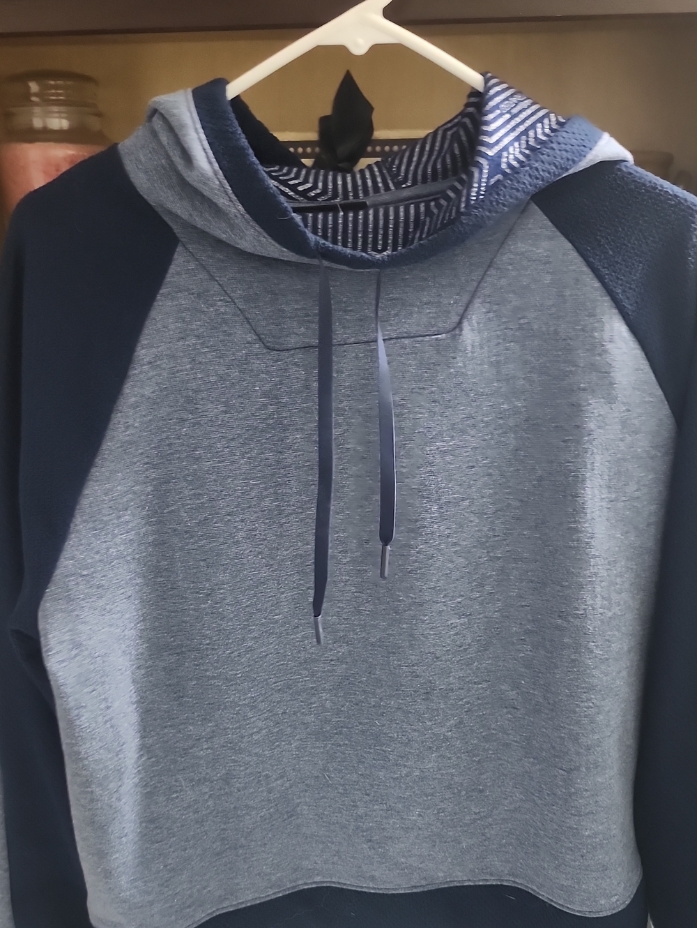 Under Armour Women's Light Blue & Navy Hooded Pullover